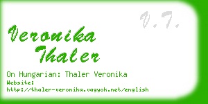 veronika thaler business card